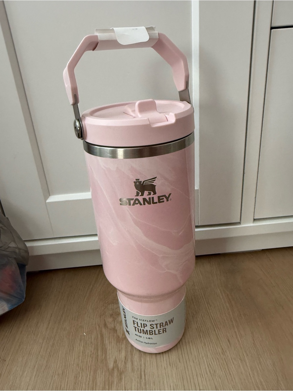 Stanley 40oz Stainless Steel Ice Flow Flip Straw Tumbler Pink Amethyst Cala NEW